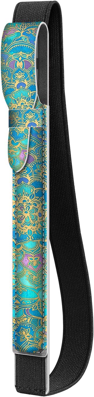 Fintie Pen Holder with USB Adapter Pocket for Apple Pencil Pro, Apple Pencil (USB-C / 1st / 2nd Generation), Elastic Vegan Leather Sleeve Pouch Compatible with iPad Case, Shades of Blue