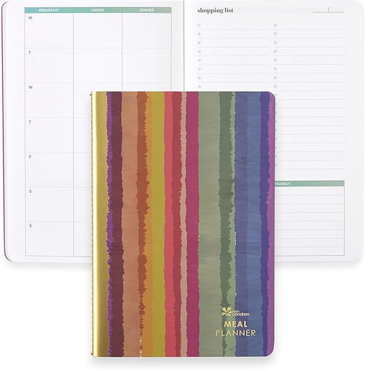 Erin Condren Meal Planner Petite Planner - Tie-Dye Stripes