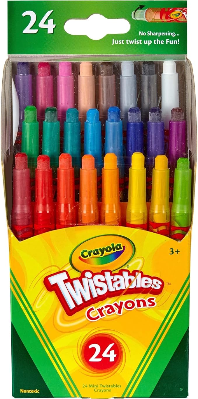 Crayola 52-9724 Mini Twistables Crayons 24 Piece Assortment