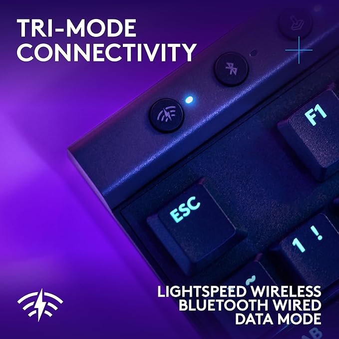 Logitech G515 TKL Wired Low Profile Gaming Keyboard, Fully Customizable RGB, Double-Shot PBT Keycaps, Tactile/Brown Switches - Black (Renewed)