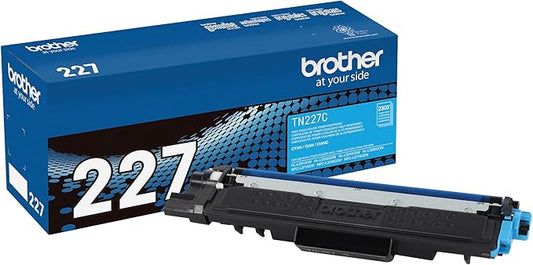 Brother Genuine TN227C, High Yield Toner Cartridge, Replacement Cyan Toner, Page Yield Up to 2,300 Pages, TN227, Amazon Dash Replenishment Cartridge 15.3 x 4.1 x 6.1 inches