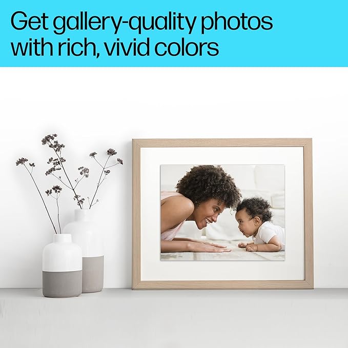 HP Premium Plus Photo Paper - Designed for HP Inkjet Printers, Glossy, 8.5x11 in, 50 sheets - (Pack of 1), (CR664A) White