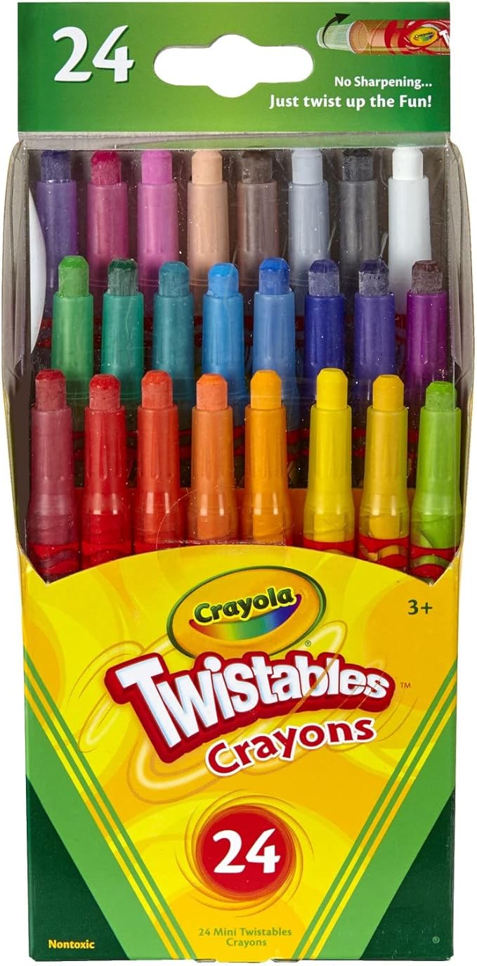 Crayola 52-9724 Mini Twistables Crayons 24 Piece Assortment