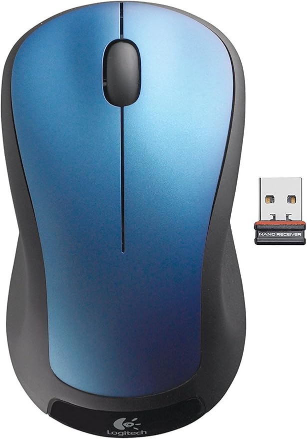 Logitech Wireless Mouse M310 - Peacock Blue (Renewed)