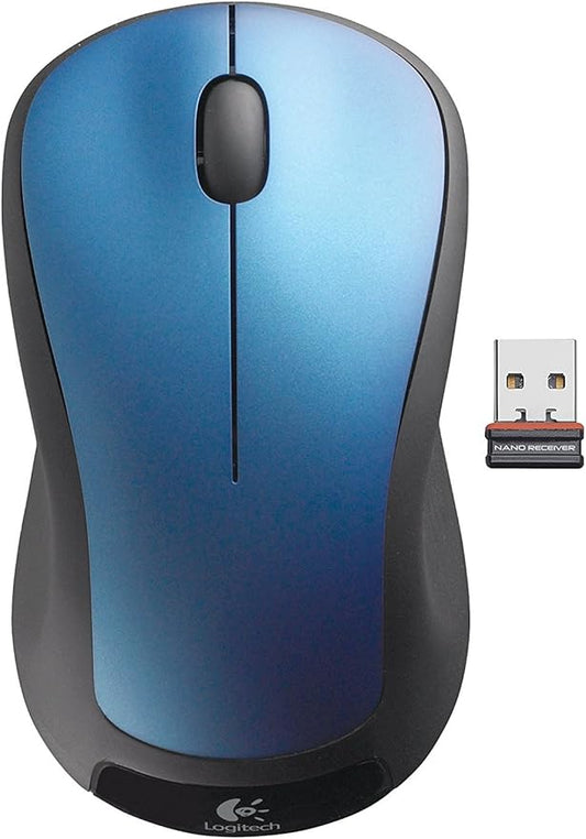 Logitech Wireless Mouse M310 - Peacock Blue (Renewed)