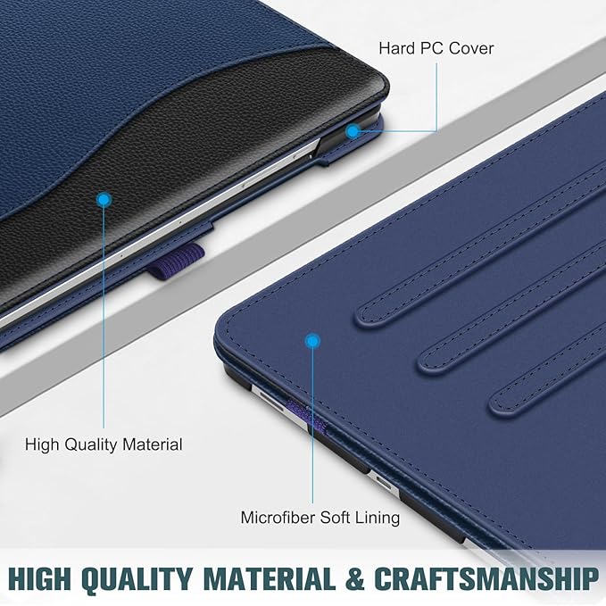 Fintie Case for Samsung Galaxy Tab S10 Lite/ S10 FE/ S9 FE 5G 10.9 Inch/Tab S9 11 Inch with S Pen Holder, Multi-Angle Viewing Protective Cover with Pocket, Auto Sleep/Wake, Navy