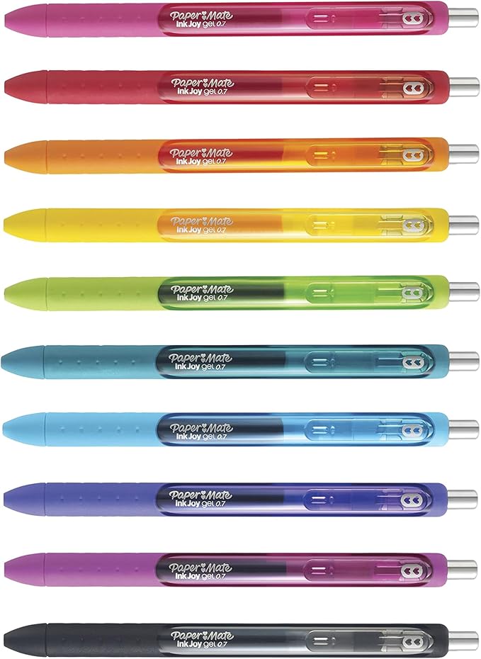 Paper Mate InkJoy Gel Pens Medium Point Assorted,10 Count (Pack of 12)