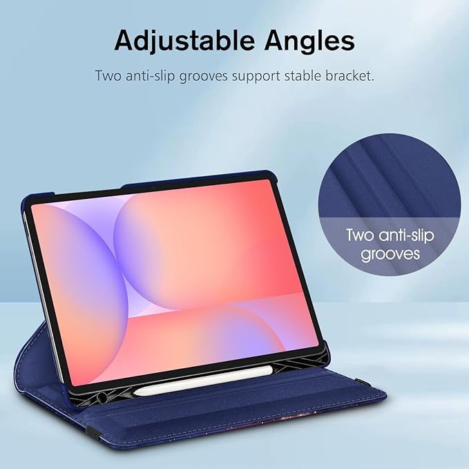 Fintie Rotating Case for Samsung Galaxy Tab S10 Lite/ S10 FE/ S9 FE 5G 10.9 Inch/Tab S9 11 Inch with S Pen Holder, 360 Degree Swiveling Stand Cover Auto Sleep/Wake, Galaxy