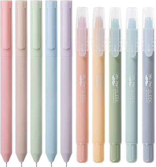 Mr. Pen- Bible Highlighters and Pens, 10 Pack, Gel Highlighters and Pens, Bible Journaling Kit