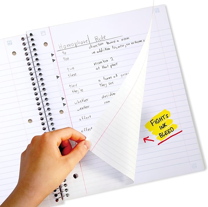 Five Star Spiral Notebook + Study App, 3 Subject, Wide Ruled Paper, 8" x 10-1/2", 150 Sheets, Fights Ink Bleed, Water Resistant Cover, Harvest Yellow (73463) (Pack of 6)