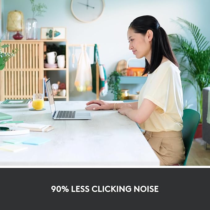 Logitech Signature M550 Wireless Mouse - for Small to Medium Sized Hands, 2-Year Battery, Silent Clicks, Bluetooth, Multi-Device Compatibility - Rose (Renewed)