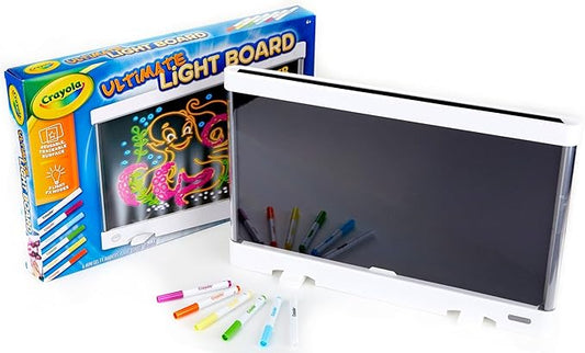 Crayola Ultimate Light Board - White, Kids Drawing Tablet, Gifts for Kids, LED Drawing Board, Sketching Art Projector, Toys for Boys & Girls, 6+