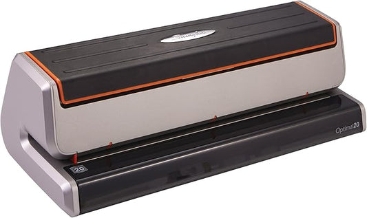 Swingline Electric Hole Puncher 3 Hole, 20 Sheet Punch Capacity Three Hole Punch 3 Ring, Jam Resistant, Optima 20, Silver (74520)