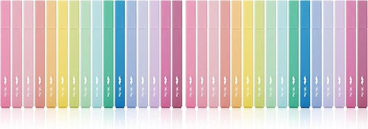 Mr. Pen- Aesthetic Highlighters, 16 pcs, Chisel Tip, Assorted Colors, No Bleed Bible Highlighter Pastel (Pack of 2)