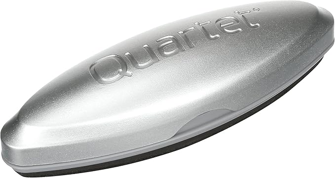 Quartet Glass Dry Erase White Board Eraser, Magnetic, Whiteboard Eraser, Silver (SFEB3)