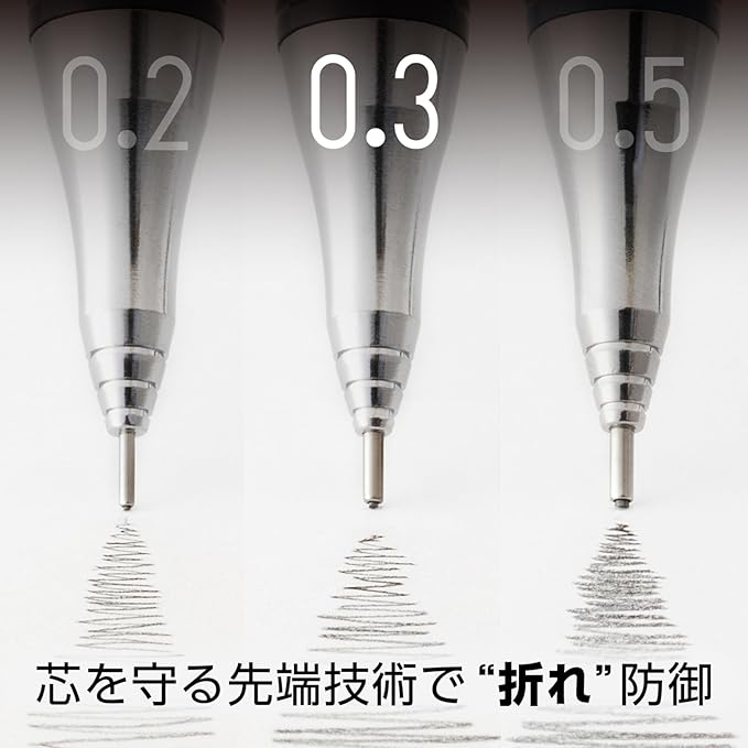 Pentel Mechanical Pencil, Orenz 0.3mm, Deep Red (XPP503-B2)