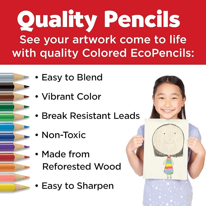 Faber-Castell World Colors Ecopencils, 27 Count - Diverse Skin Tone Colored Pencils For Kids