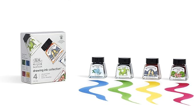 Winsor & Newton Drawing Ink, 14ml Bottle, Burnt Sienna