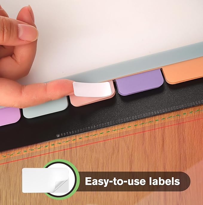HABGP Binder Dividers with Tabs,8 Tab Dividers for 3 Ring Binder, Multi-Colored Page Binder Dividers Letter Size Plastic File Folder Pastel Color for Notebook School, 3 Hole Punch, 3 Set Total 24 Pcs