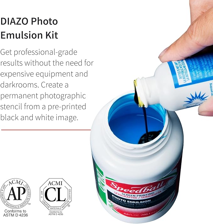 Speedball Art Products Diazo Photo Emulsion Kit for Screen Printing Frames