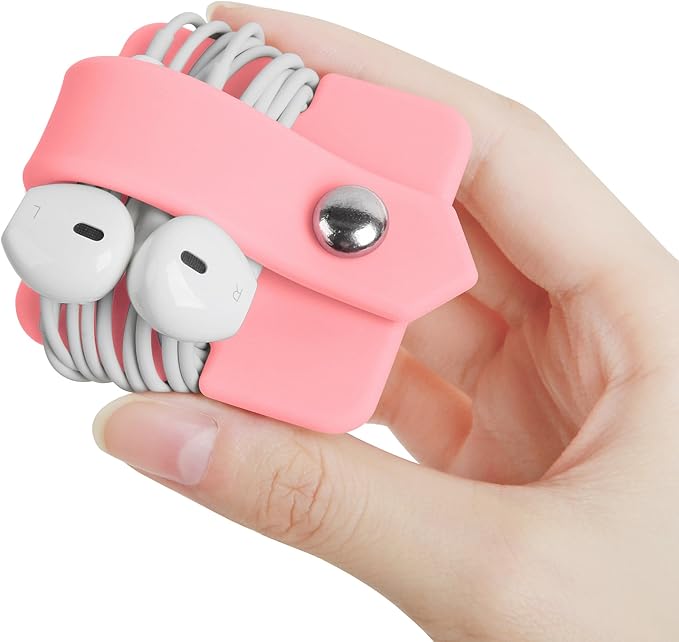 Cord Organizer Earbuds Holder Earphone Wrap Earphones Organizer Headset Headphone Earphone Wrap Winder Cord Manager Cable Winder Set of 2