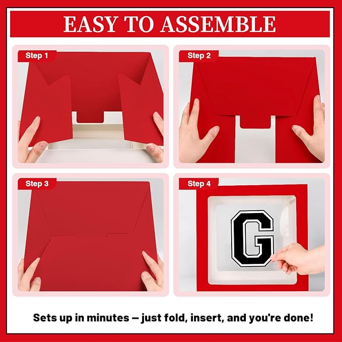 2026 Graduation Decorations, Red And Black Graduation Decorations 2026 Arch Kit Boxes With Letters 2026 Grad for Middle School High School College ect.