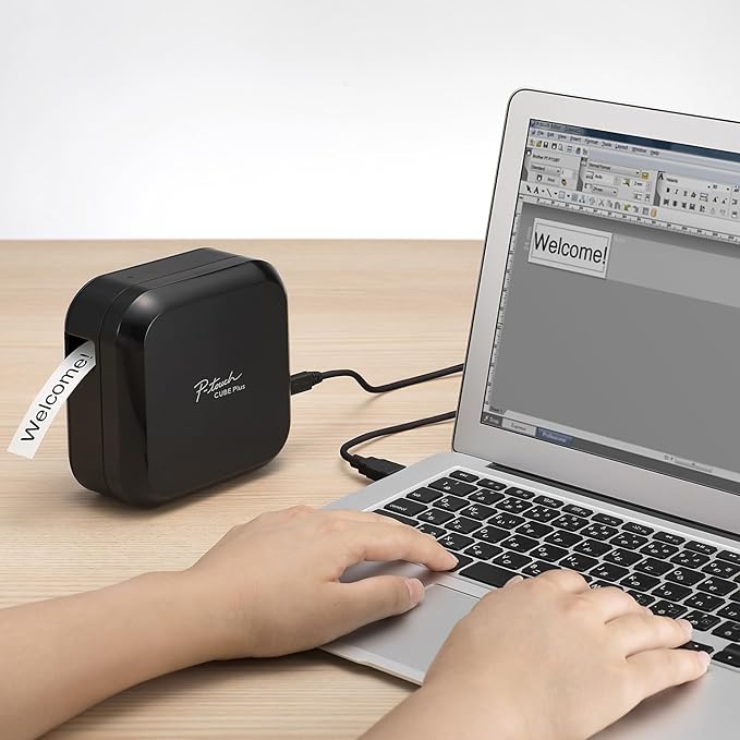 Brother P-touch CUBE Plus Bluetooth Label Maker (PT-P710BT), white