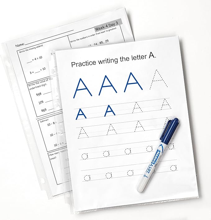 Avery EcoFriendly Recycled Economy Sheet Protectors, Semi-Clear, Top Load, 100 Document Protectors (75537)