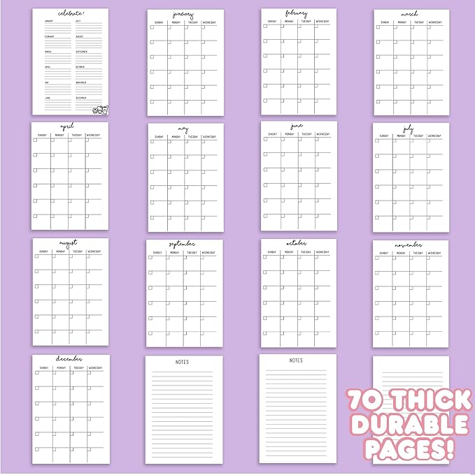 Hello Kitty and Friends Agenda, 70 Pages, Hardcover Planner, Kuromi Stickers, Sanrio Stuff, Cute School Supplies, Stationery and Accessories