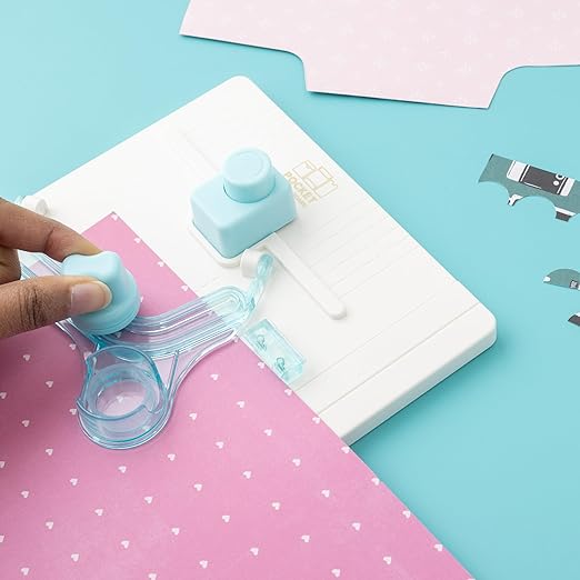 We R Memory Keepers Pocket Maker Punch Board, 6-Piece, Create Pockets to Store Keepsakes Over 100 Pocket Sizes, for Journaling, Scrapbooking, & More