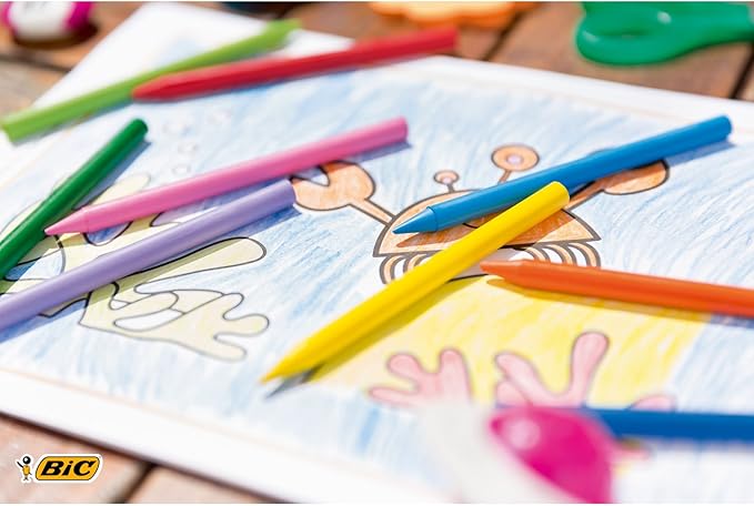Bic Kids Plastidecor Colouring Crayons - Assorted Colours, Classpack of 288