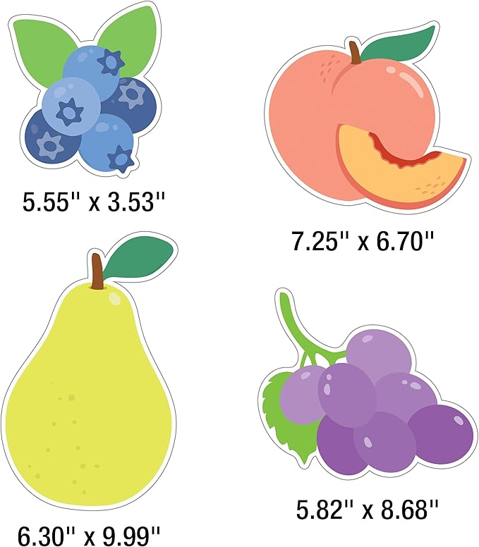 Carson Dellosa Learning Is Our Jam 47pc Bundle Bulletin Board Set, Colorful Cardstock Banner, Fruit Name Labels, Farmers Market Theme Decorations for Homeschool and Classroom Decor