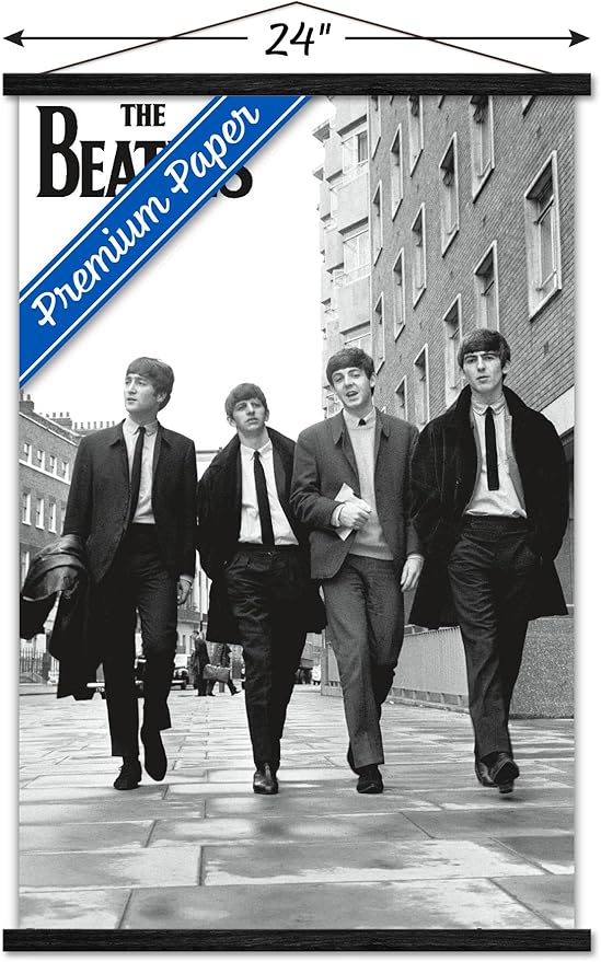 Trends International The Beatles - In London Wall Poster, 22.375" x 34", Premium Print and Black Hanger Bundle