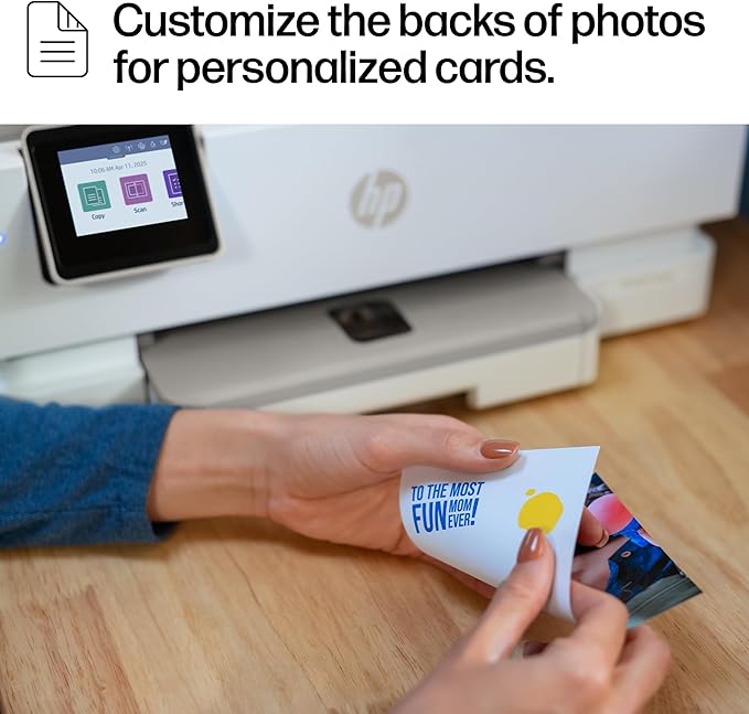 HP Envy Photo 7975 Wireless Color Inkjet Photo Printer, Print, scan, Copy, Easy Setup, Mobile Printing, Best-for-Home, 3 Month Trial of Instant Ink Included, AI-Enabled (B63K3A)