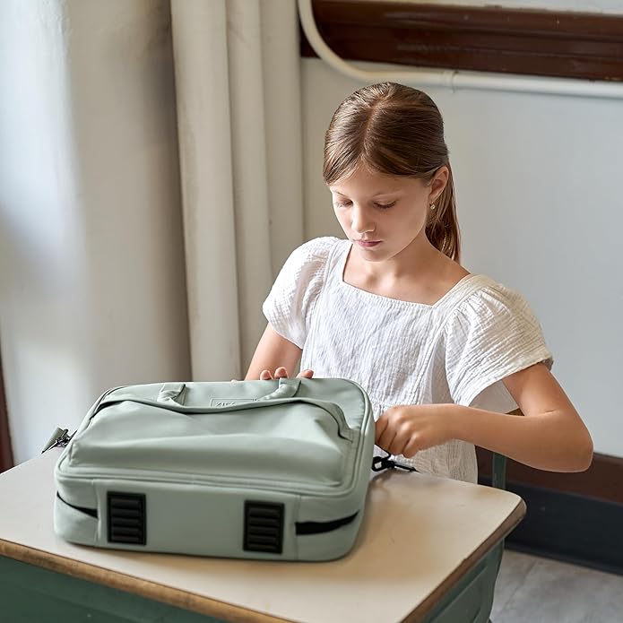 Sturdy 3 Ring Zipper Binder with Strap - 2" Binder with Pockets Holds 500 Sheets, Laptop & More - Durable & Easy to Carry