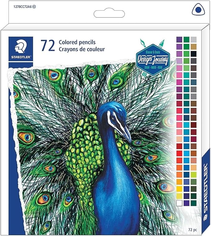 STAEDTLER Triangular Professional Colored Pencils, Assorted Colors, 72/Pack (1278CC72A6)