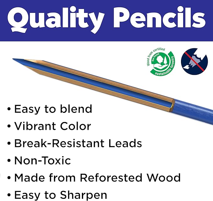 Faber-Castell World Colors Colored Pencil School Pack - Traditional & Skin Tone Colored Pencils - 300 Coloring Pencils and 12 Pencil Sharpeners