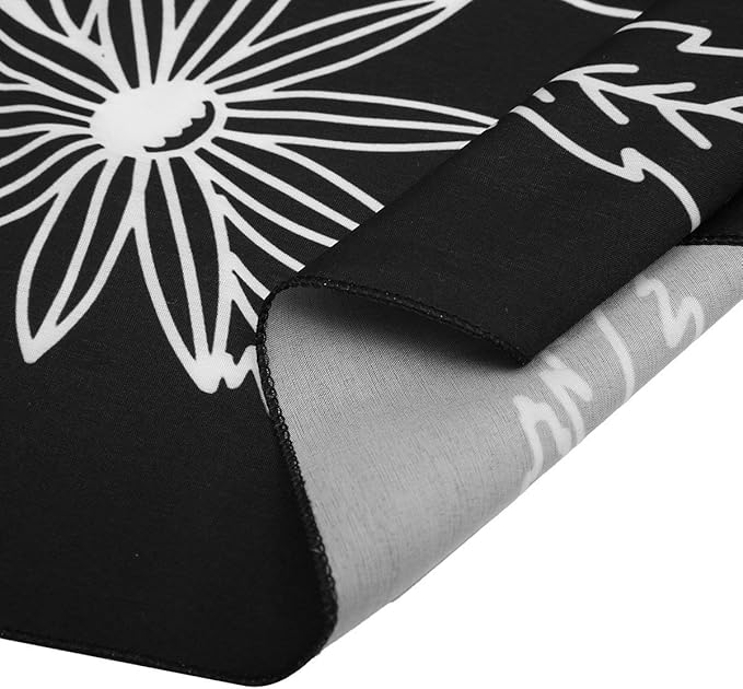 Ambesonne Music Tapestry, Musical Notes on the Clef Illustration Ornamental Pattern Art Print, Wide Wall Hanging for Bedroom Living Room Dorm, 80" X 60", Black White