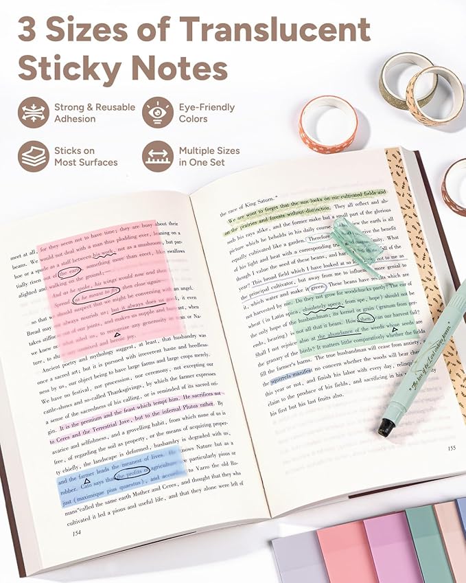 WEMATE 76 PCS Bible Study Supplies with Case, 15 No Bleed Highlighters and Pens, Washi Tape, Transparent Sticky Notes, Prayer Cards, Annotation Journaling Kit Christian Gift for Women