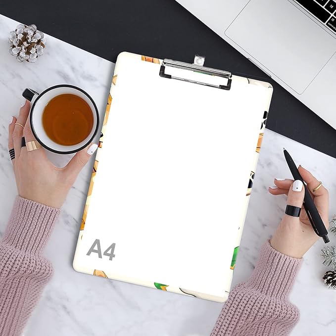 Fashion Clipboard, A4 Letter Size Wooden Decorative Clipboards for Teacher, Nurse, Doctor,Student and Kids, Cute Design for Standard Size 12.2" x 8.9"(C-Lovely Dogs)