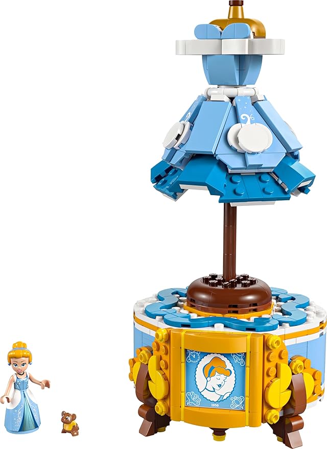 Lego 43266 Cinderella Dress, Toy, Birthday Gift, Blocks, Girls, Boys, Children, 9, 10, 11 Years, Elementary School Students, Disney Goods, Pretend Play, Pretend Play