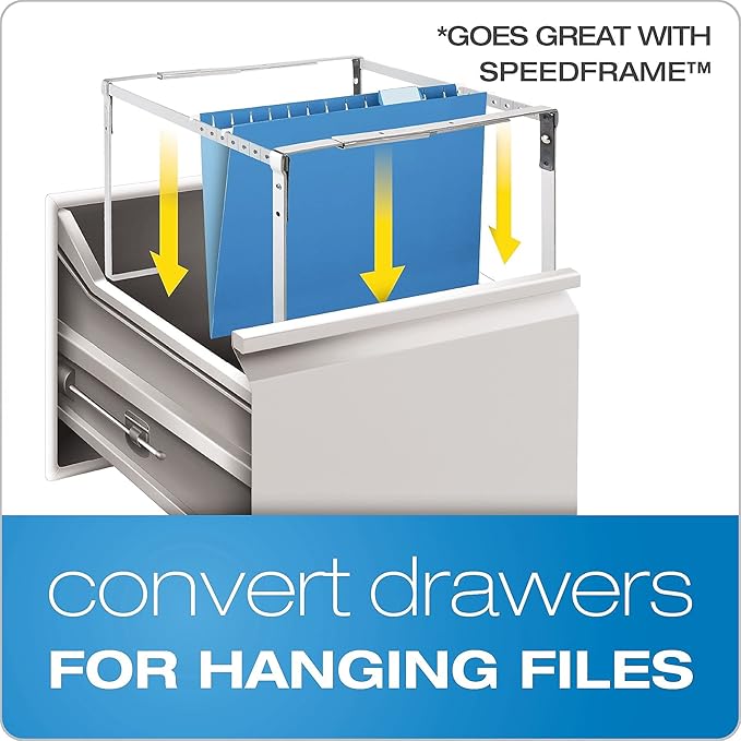 Pendaflex Reinforced Hanging File Folders, Letter Size, Navy, 1/5 Cut, 25/BX (4152 1/5 NAV)