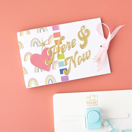 We R Memory Keepers Pocket Maker Punch Board, 6-Piece, Create Pockets to Store Keepsakes Over 100 Pocket Sizes, for Journaling, Scrapbooking, & More