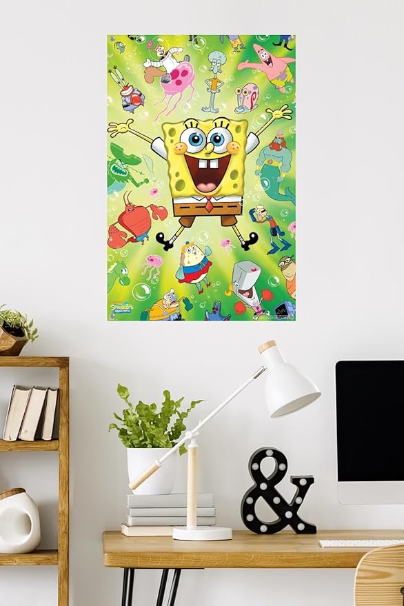 Nickelodeon SpongeBob Squarepants : Kamp Koral - Burst Wall Poster with Push Pins