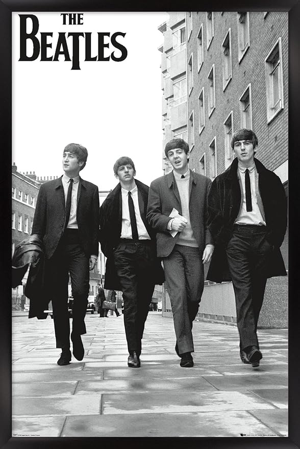 Trends International The Beatles - In London Wall Poster, 22.4L x 14.7W, Black Framed Version