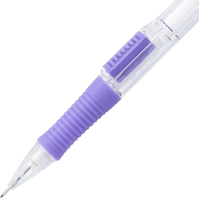 Pentel Quick Click Mechanical Pencil, (0.7mm) Med Line, Canister, Assorted Colors (A/D/N/P/S/V), 36-PK (PD217PC36M)