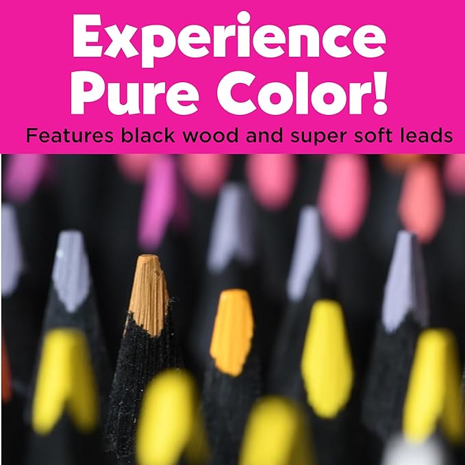 Faber-Castell Black Edition Colored Pencils Roll: Soft Core Pencils with Bold Pigment and Smooth Laydown, Break-Resistant Leads, Ergonomic Grip, and Roll-Up Case for Travel (72 Count)