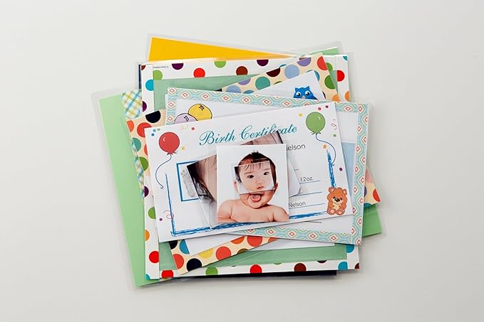Scotch Repositionable Self-Sealing Laminating Pouches, Business Card Size (2.4″ x 3.8″) – 10 Pack, Adjustable Cold Lamination for Cards & Badges