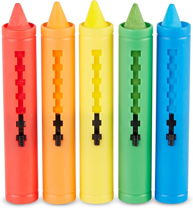 Melissa & Doug Learning Mat Crayons - 5 Colors