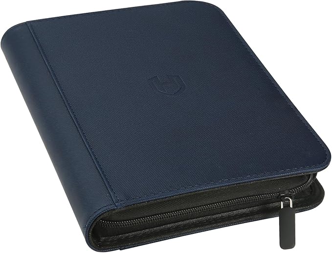 Card Binder 4 Pocket with Zipper, 288 Pockets Trading Card Holder Book, Premium PU Cover Zip Folder Binder, Side Loading Carrying Case Binder Album for TCG, MTG, Sports Cards, Game Cards